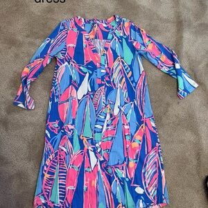 Lilly Pulitzer Colorful sailboat Print Women's Dress